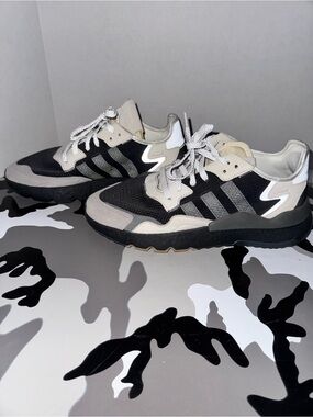 adidas Black, Gray and White Casual Sneakers legit